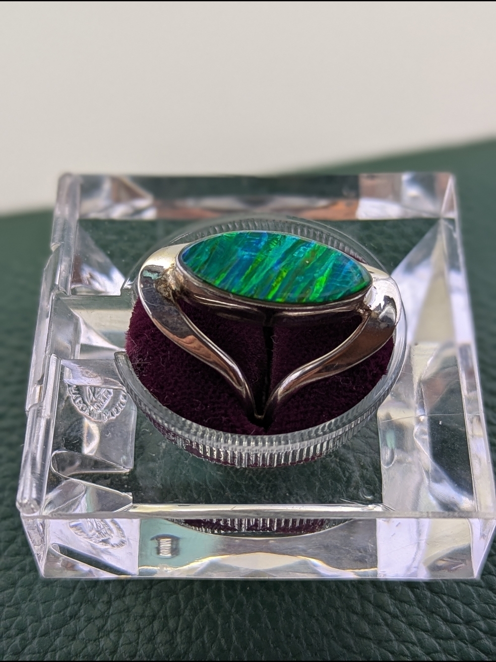 ✨ Marquise Opal & Sterling Silver Statement Ring ✨ - Picture 3 of 5